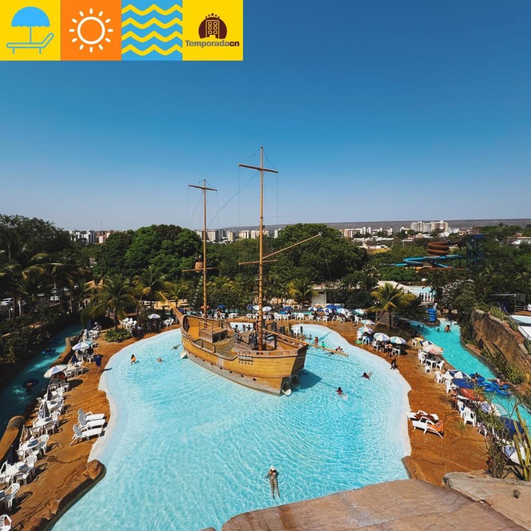 Апарт отель Piazza Com Acesso Ao Acqua Park - Gustavo Калдас-Новас Экстерьер фото