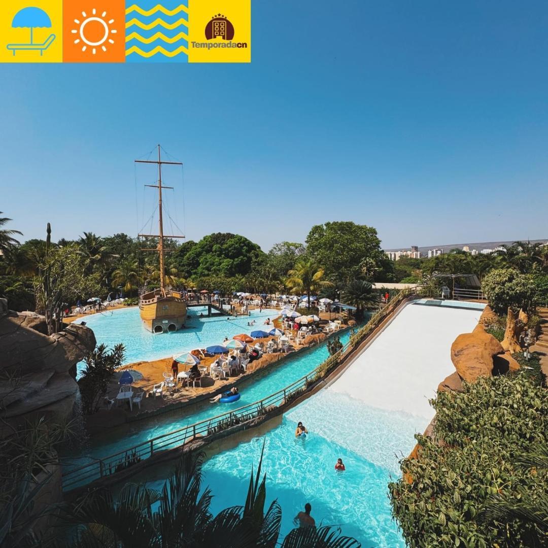 Апарт отель Piazza Com Acesso Ao Acqua Park - Gustavo Калдас-Новас Экстерьер фото