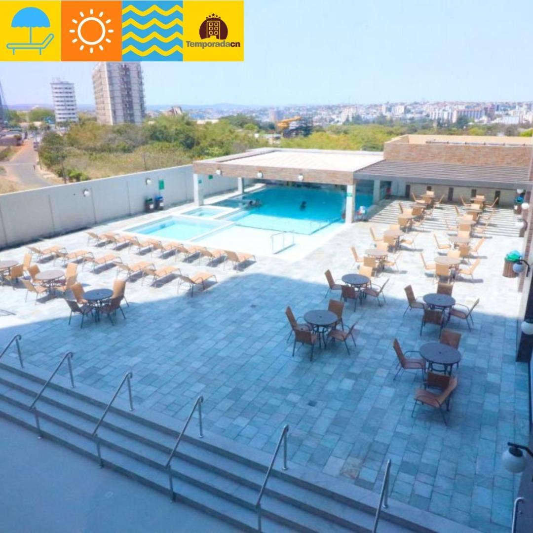 Апарт отель Piazza Com Acesso Ao Acqua Park - Gustavo Калдас-Новас Экстерьер фото
